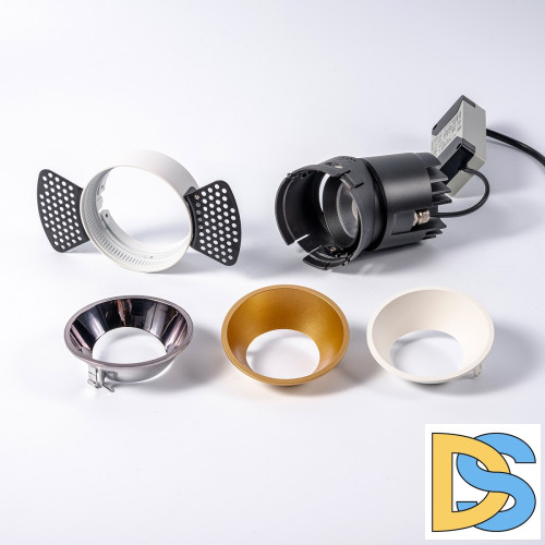 Встраиваемый светильник Fiberli 302T75 (круглая рамка) 12130203