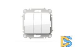 Выключатель трехклавишный ELBI Jazz 607-010200-254