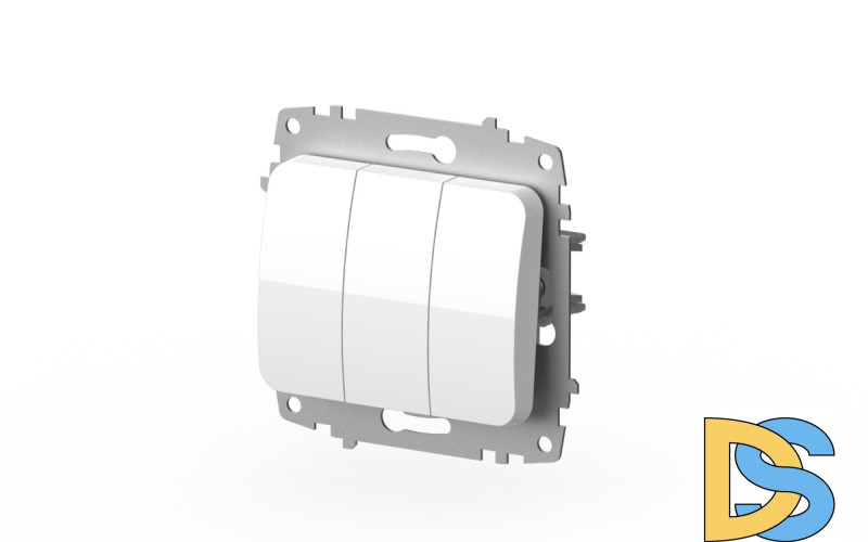 Выключатель трехклавишный ELBI Jazz 607-010200-254