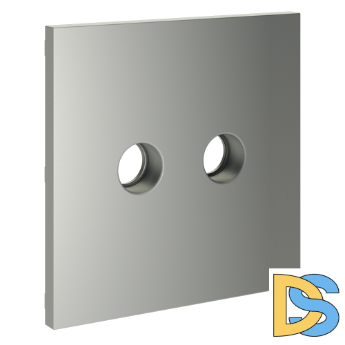 Накладка для розетки телевизионной оконечной TV+SAT, S70 (сталь)