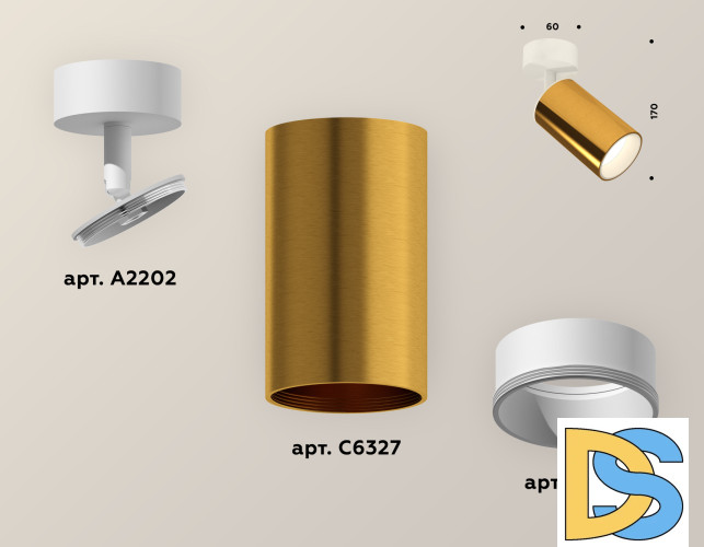 Накладной поворотный светильник Ambrella Light Techno XM6327001 (A2202, C6327, N6110)