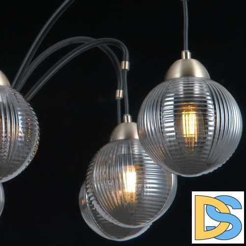 Люстра на штанге Illumico IL0433-8PSQ-79 BK AB