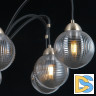 Люстра на штанге Illumico IL0433-8PSQ-79 BK AB
