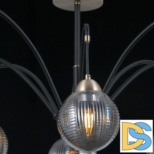 Люстра на штанге Illumico IL0433-8PSQ-79 BK AB