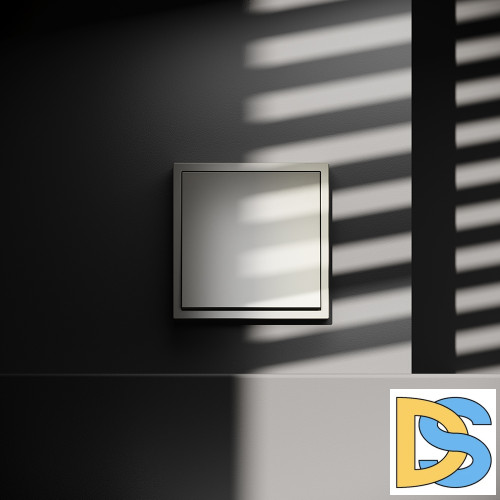 Проходной переключатель встраиваемый VOLTUM S70 одноклавишный 10А, (шелк)