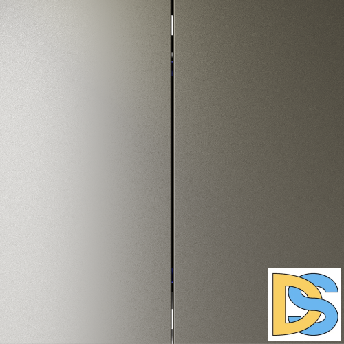 Выключатель встраиваемый VOLTUM S70 двухклавишный 10А, (шелк)