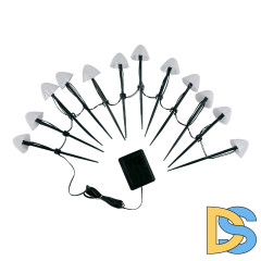 Садовый светильник на солнечной батарее Uniel USL-S-830/PM020 MULTICOLOR MUSHROOMS SET12 UL-00011676