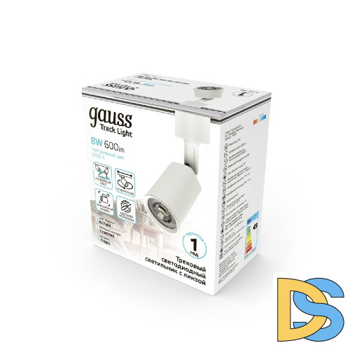 Трековый однофазный светильник Gauss Gauss Track White TR089