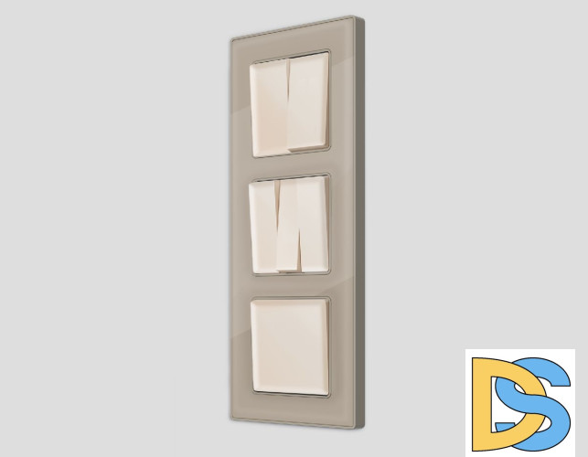 Лицевая панель для выключателя одноклавишного Ambrella Volt Alfa AP3210