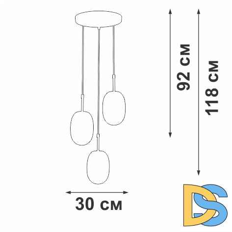 Подвесной светильник Vitaluce V28210-1/3S