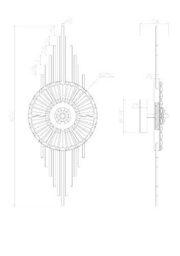Настенный светильник Arte Lamp Almaaz A2564AP-1PB