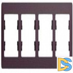 Рамка 4-ая (четверная), Сиреневый туман, серия Glossa, Schneider Electric