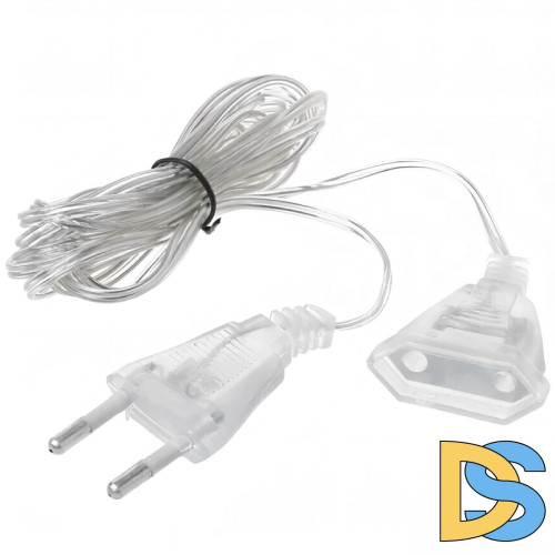 Удлинитель для подключения гирлянд Uniel UCX-Y25/100W-500 CLEAR UL-00010944