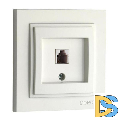 Розетка телефонная Rj45 Cat3 Mono Electric Despina слоновая кость 102-010005-124