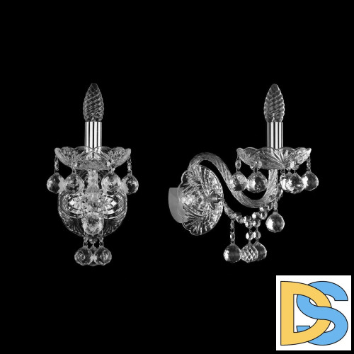 Бра Bohemia Ivele Crystal 1409B/1/160/XL Ni