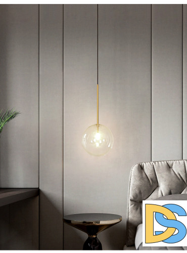 Подвесной светильник Delight Collection Ball Sola 9217P/D180 gold