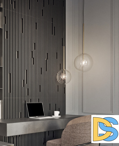 Подвесной светильник Delight Collection Ball Sola 9217P/D180 gold