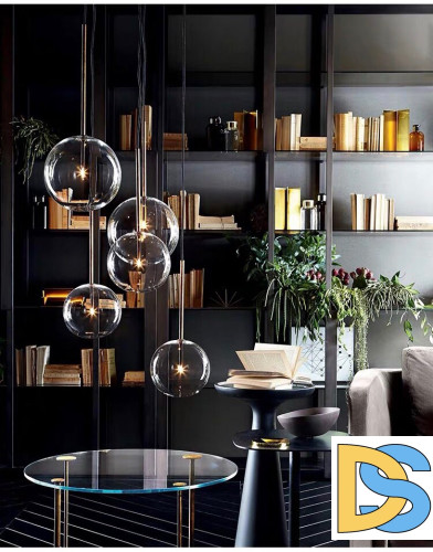 Подвесной светильник Delight Collection Ball Sola 9217P/D180 gold