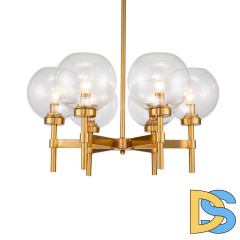 Люстра на штанге Delight Collection Jade KM1106P-6 brass