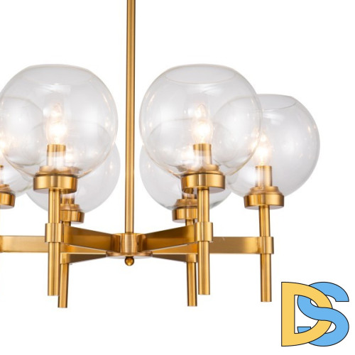 Люстра на штанге Delight Collection Jade KM1106P-6 brass