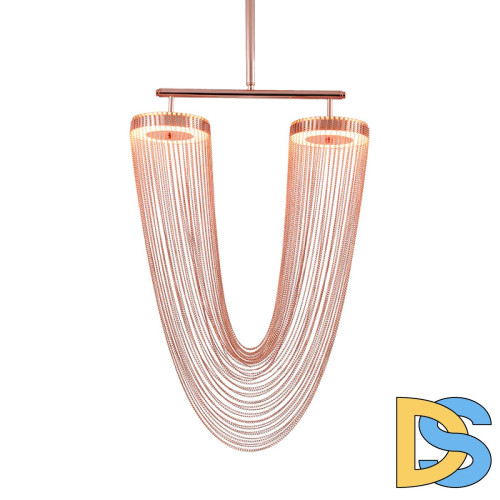 Люстра на штанге Delight Collection Otero 8608P copper