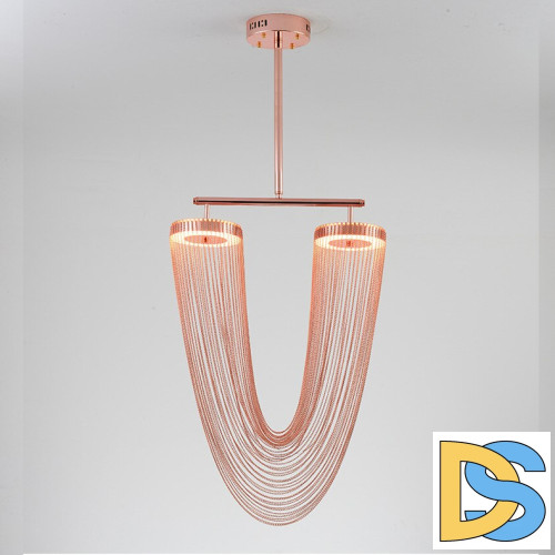 Люстра на штанге Delight Collection Otero 8608P copper
