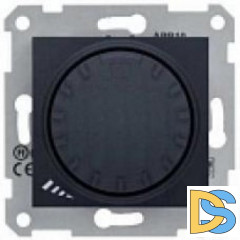 Диммер поворотный 1000Вт для ламп накаливания, Графит, серия Sedna, Schneider Electric