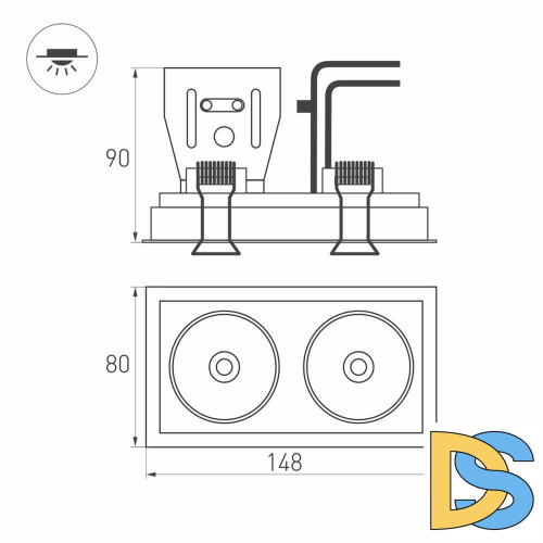 Встраиваемый светильник Arlight 028151