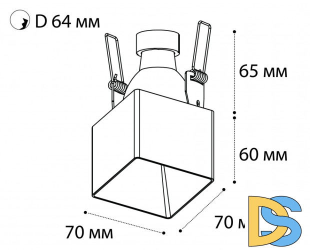 Встраиваемый светильник Italline DL 3024 white