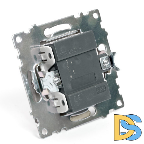 Переключатель 1-клавишный Stekker Катрин GLS10-7105-04 49018