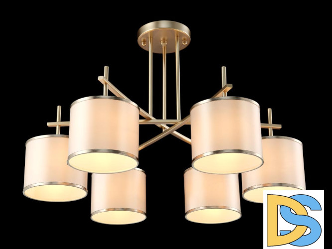 Потолочная люстра Crystal Lux Sergio PL6 Gold