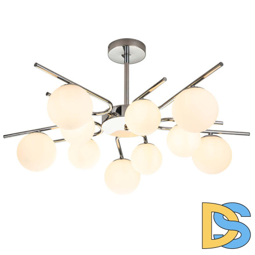 Люстра на штанге Escada Sphere 642/10P Silver