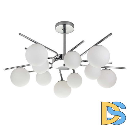 Люстра на штанге Escada Sphere 642/10P Silver