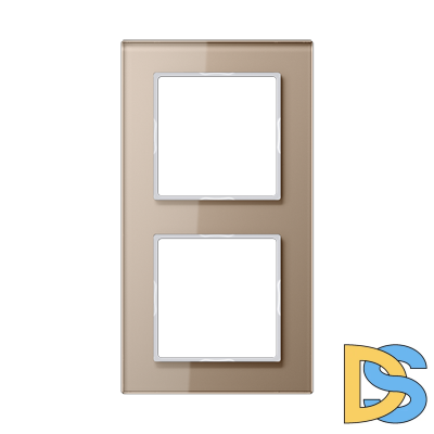 Рамка двухместная Jung AC582GLCH