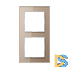 Рамка двухместная Jung AC582GLCH