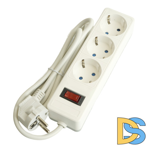 Сетевой фильтр 3-местный с/з Stekker Optima HM20-31-05 50088