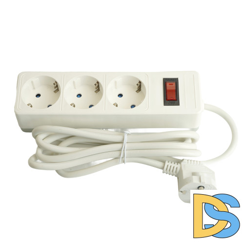 Сетевой фильтр 3-местный с/з Stekker Optima HM20-31-05 50088