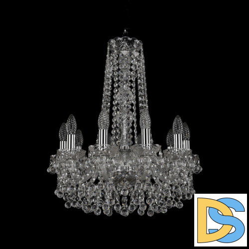 Подвесная люстра Bohemia Ivele Crystal 1409/10/160/h-60 Ni