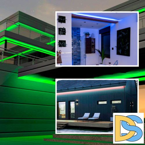 Светодиодная влагозащищенная лента Apeyron 12В 5050 14,4Вт/м RGB 5м IP65 LSE-276