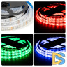 Светодиодная влагозащищенная лента Apeyron 12В 5050 14,4Вт/м RGB 5м IP65 LSE-276