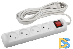 Удлинитель электрический Эра U-4s-5m-2x1 Б0044054