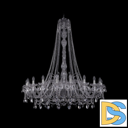 Подвесная люстра Bohemia Ivele Crystal 1411/20/460/h-151 Ni