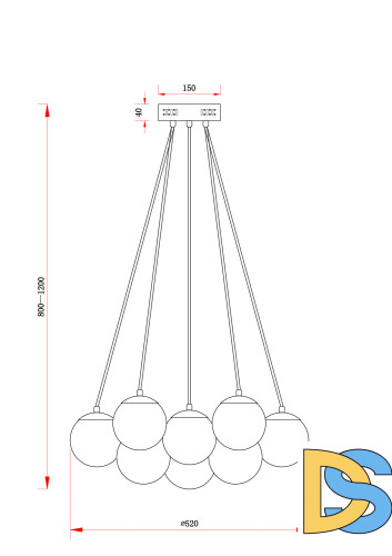 Подвесной светильник Freya Fiesta FR5231PL-13CH