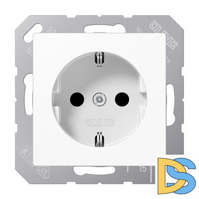 Розетка штепсельная Schuko Jung A1520BFKIWW