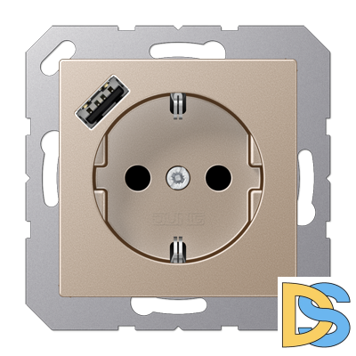 Розетка 2K+З USB Typ A Jung A1520-18ACH