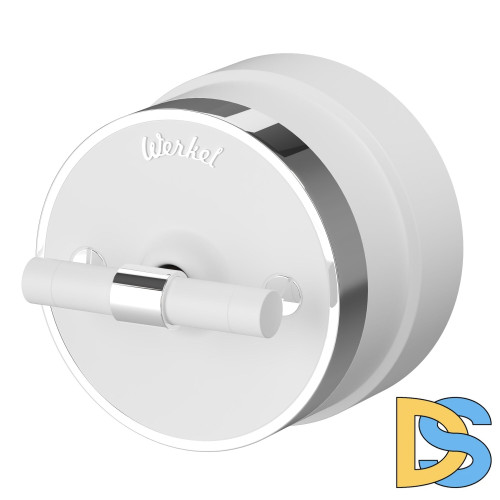 Выключатель на 4 положения двухклавишный Werkel Vintage (белый матовый W5822050