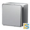 Выключатель одноклавишный Werkel влагозащищенный Gallant (серебряный) W5010206