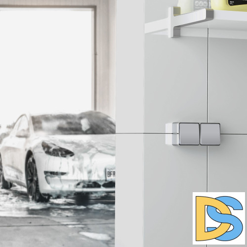 Выключатель одноклавишный Werkel влагозащищенный Gallant (серебряный) W5010206