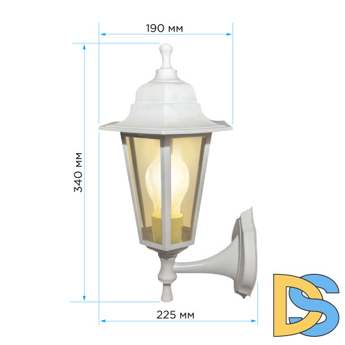 Уличный настенный светильник Apeyron Леда 11-99БЕЛ