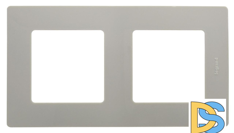 Рамка 2-постовая Legrand Etika светлая галька 672522